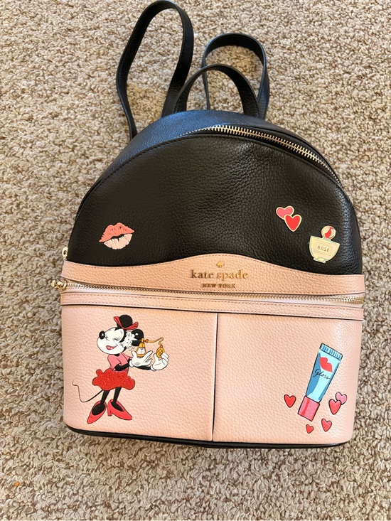 kate spade Handbags - kate spade Black and Pink Minnie Patch Mini Backpack